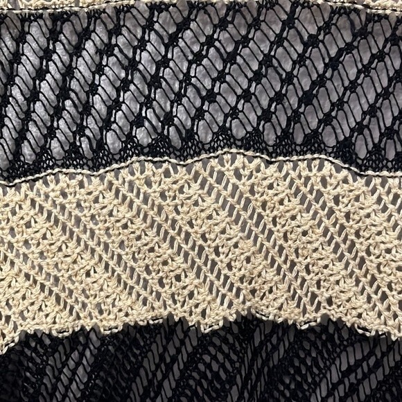 LRL Lauren Jeans Co. Ralph Lauren Loose knit Open Front Cardigan Size Medium - Picture 6 of 8